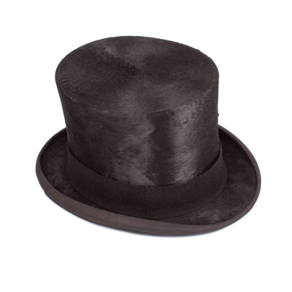 Vintage black top hat The top hat is signed by “LOCK & Co, ST. JAMES ST. " fashion accessory