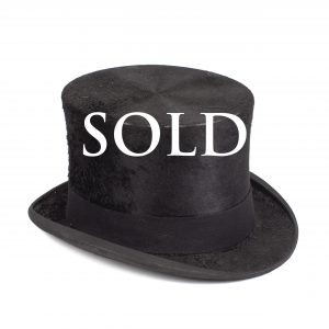 Vintage black top hat Top hat with signed “C.A. DUNN & Co. L.D. "
