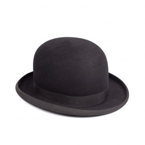 Black vintage bowler hat. The bowler hat is signed by “G.A. DUNN & Cº. LTD. LONDON. " Dorantes saddlery