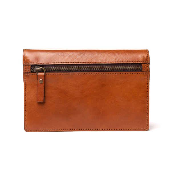 Vegetable tanned leather wallet