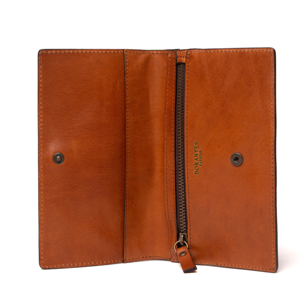 Vegetable tanned leather wallet